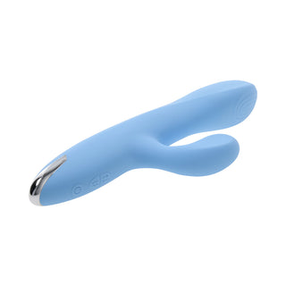 Playboy Up & Away Rechargeable Silicone Rabbit Vibrator Blue - Horny Stoner