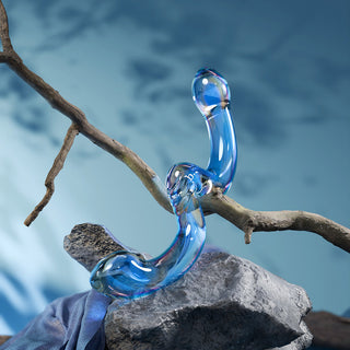 Biird x Wicul OhWii Double-Ended Glass Dildo for G-Spot & P-Spot - Horny Stoner