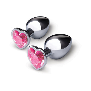 b-Vibe Jewel Metal Training Plug Set - Horny Stoner