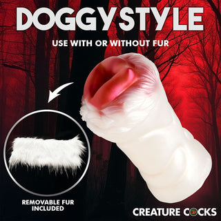 Creature Cocks Snow She-Wolf Silicone Stroker - Horny Stoner