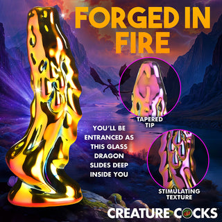 Creature Cocks Dragon Glass Glass Dildo - Horny Stoner
