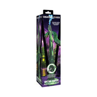 Creature Cocks Spitting Serpent Silicone Enema Snake