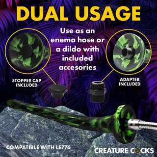 Creature Cocks Spitting Serpent Silicone Enema Snake - Horny Stoner