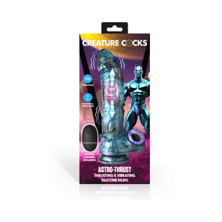 Creature Cocks Astro-Thrust Thrusting & Vibrating Silicone Dildo - Horny Stoner