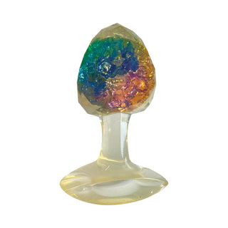 Cotton Candy Joy Gems Topaz Silicone Plug - Horny Stoner