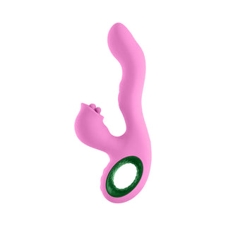 FemmeFunn Pallina Rechargeable Triple Action Thumping Rabbit Vibrator With Triple Ball Rotating External Stimulator