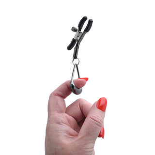 Sportsheets Velvet Noir Tuggable Nipple Clamps - Horny Stoner