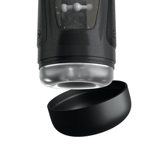 PDX Elite Moto-Bator Pro Rechargeable Thrusting Vibrating Stroker With Travel Lock