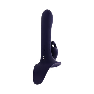 Evolved Giving Vibes Purple Strap-On Vibrator
