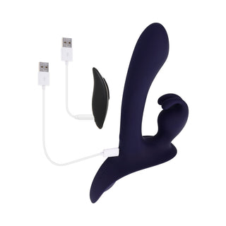 Evolved Giving Vibes Purple Strap-On Vibrator