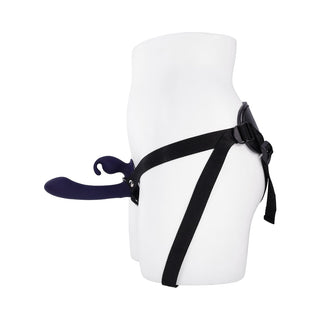 Evolved Giving Vibes Purple Strap-On Vibrator