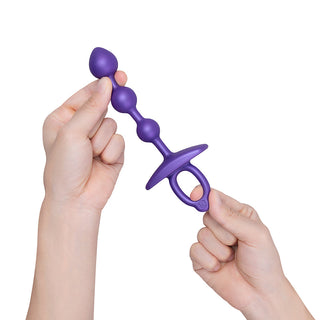 b-Vibe Butties Zip Silicone Anal Bead - Horny Stoner