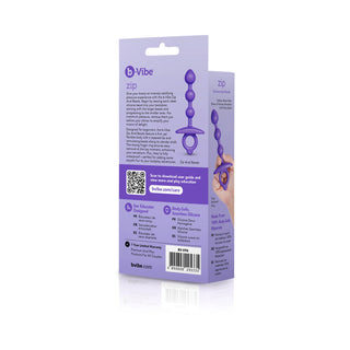b-Vibe Butties Zip Silicone Anal Bead - Horny Stoner