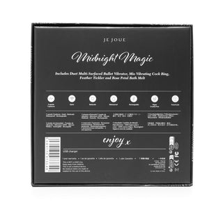 Je Joue Midnight Magic: Duet Bullet, Mio Ring, Feather Tickler, Rose Bath Melt - Horny Stoner