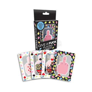 FU Middle Finger Design Waterproof Playing Cards