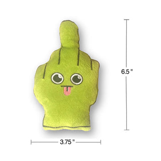 Bag of Fucks I Have to Give Plushy Pillow with 5 Plush Middle Fingers