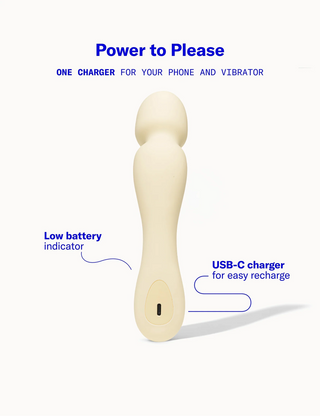 Dame Min Mini Ergonomic Cordless Wand Vibrator
