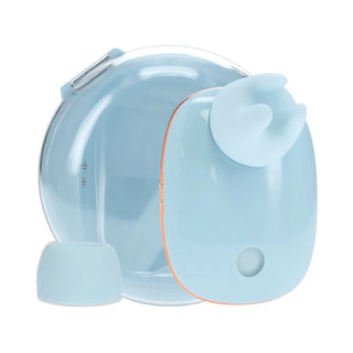LoveLine Dreamsicle AirTapTech Rechargeable Vibrator With Two Interchangeable Heads And Charging Case