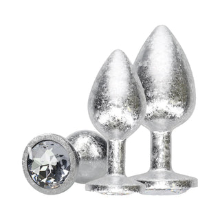 International New York Collection Metal Anal Plug Set Silver