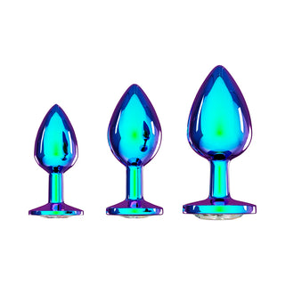 International Venice Collection Iridescent Metal Anal Plug Set