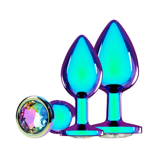 International Venice Collection Iridescent Metal Anal Plug Set