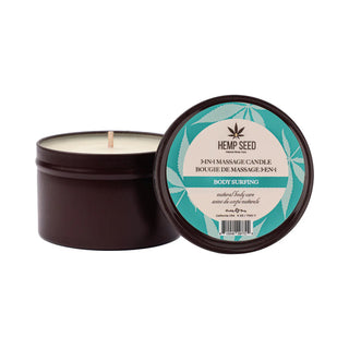 Earthly Body Hemp Seed 3-in-1 Massage Candle Body Surfing Scent