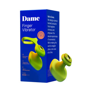 Dame Fin 2.0 Finger Vibe With Removable Tether