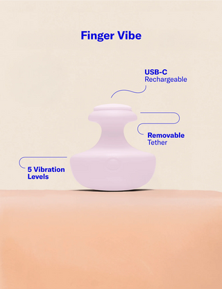 Dame Fin 2.0 Finger Vibe With Removable Tether
