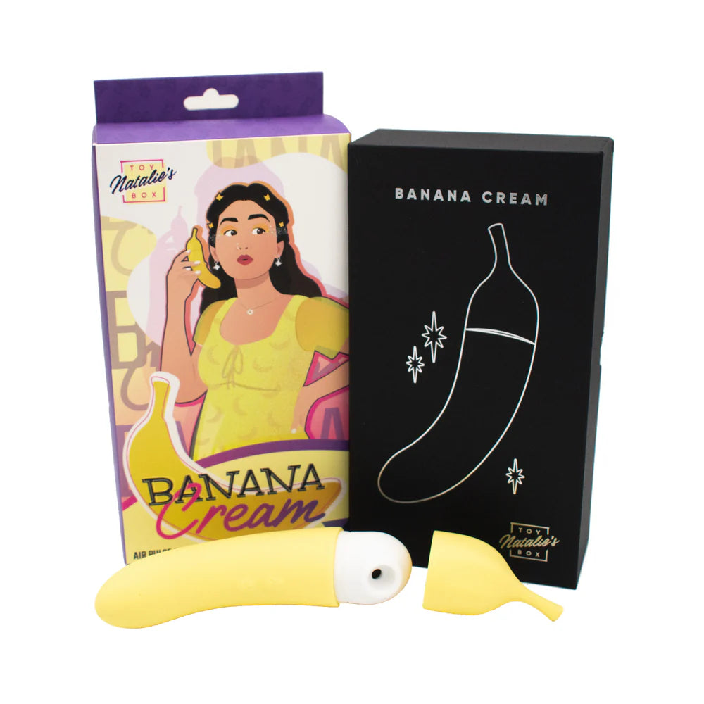 Banana Cream Air Pulse & G-Spot Vibrator - Horny Stoner