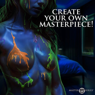 Master Series Glow Wax UV Blacklight Reactive Drip Candles Set of 4 - Horny Stoner