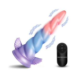 Creature Cocks Deluxe Dream Rider Vibrating Unicorn Silicone Dildo - Horny Stoner