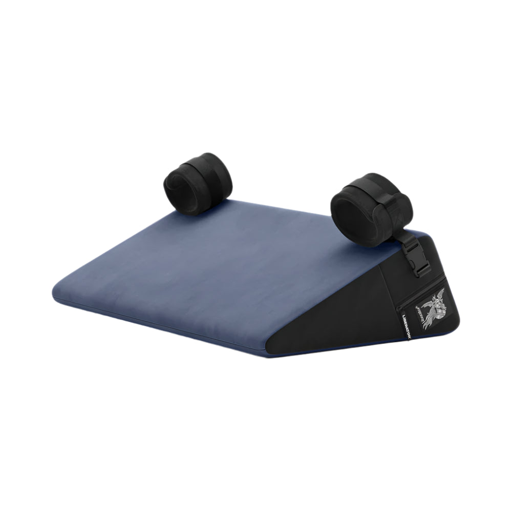 Liberator Black Label Wedge Sex Position Pillow with Cuffs - Horny Stoner