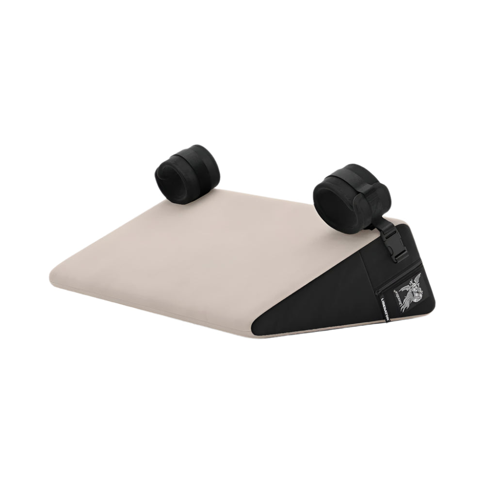 Liberator Black Label Wedge Sex Position Pillow with Cuffs - Horny Stoner