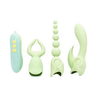 Pleasure Hunter Multifunction Interchangable Vibrator - Horny Stoner