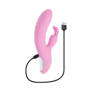 Playboy Rub Me Right Rechargeable Thrusting Silicone Dual Stimulator