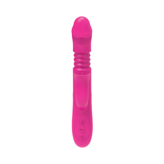 The Royale Passion Heat Thrusting Warming Rabbit Style Vibrator With External Flicking Tongue Stimulator