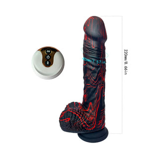 Adam & Eve The Bedrocker Remote Control Thrusting Silicone Dildo