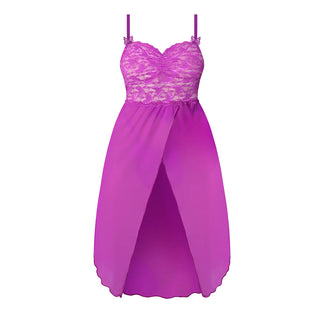 Magic Silk Butterfly Fantasies Gown & Thong Blacklight Reactive Set With Bonus Coochy Shave Cream