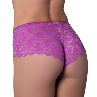 Magic Silk Butterfly Fantasies Boy Short Neon Purple