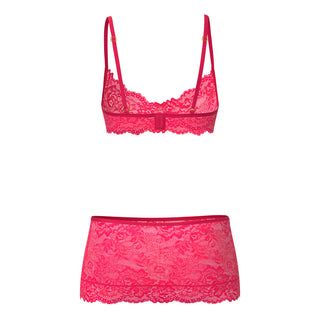 Magic Silk Get It Girl Bra, Skirt & Thong Set Diva Pink