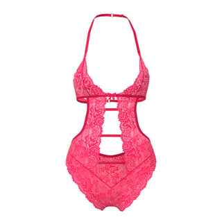 Magic Silk Get It Girl Halter Teddy with Snap Crotch