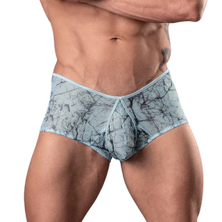 Male Power Marble Mesh Micro Mini Short