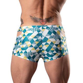 Male Power Cut It Out! Cutout Mini Short