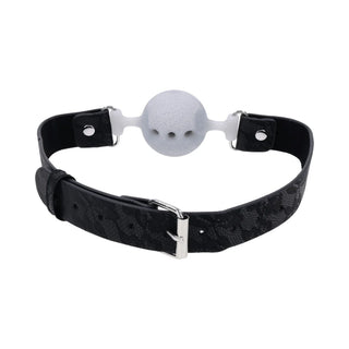 Sportsheets Sex & Mischief Lace Glitter Silicone Breathable Ball Gag