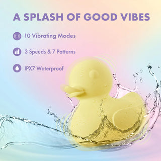 Play With Me Splash Duck Shaped Waterproof Vibrator