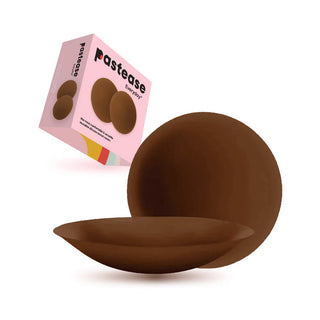 Pastease Halos Reusable Sticky Adhesive Silicone Nipple Cover Dark Skin Color
