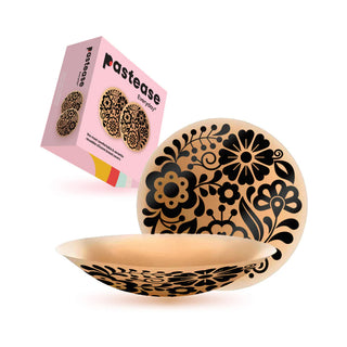 Pastease Halos Reusable Sticky Adhesive Silicone Nipple Cover Floral Nude Color