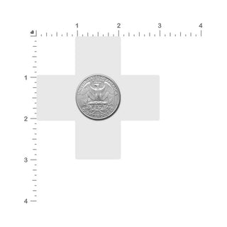 Pastease Plus X: Glow-in-the-Dark Neon Turquoise Cross Pasties Nipple Covers