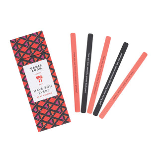Have You Ever? Sexy Edition Double Sided Conversation Starter Pick-A-Stick Game