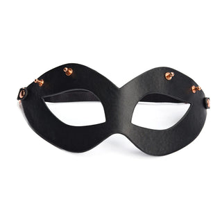 Coquette Pleasure Black Cat Vegan Leather Mask With Removable Ears